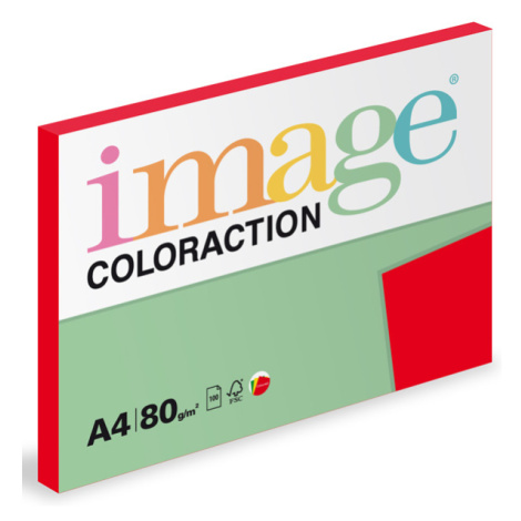 Coloraction A4 80 g 100 ks - Chile/jahodově červená