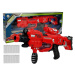mamido  Dětská pistole na pěnové náboje s leserem a zvukovými efekty červená