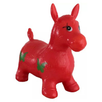 Hopsadlo dětské kůň skákací gumový červený