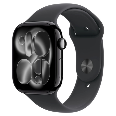 APPLE Watch 11 GPS 46mm Jet Black Aluminium Case with Black Sport Band - S/M