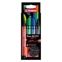 STABILO - Fix vláknový Pen 68 MAX ARTY - sada 4 ks