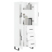 vidaXL Skříň highboard bílá 69,5 x 34 x 180 cm kompozitní dřevo