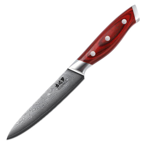 Gudaro - Damaškový univerzální kuchyňský nůž KENSHO 5", délka 12,5 cm GD1002-B