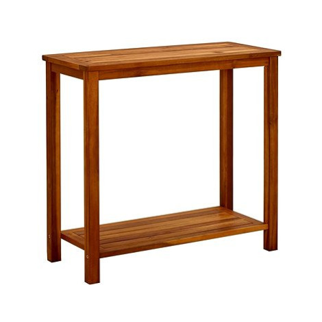 Zahradní konzolový stolek 80 × 35 × 75 cm masivní akáciové dřevo, 316405 SHUMEE