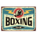 Ilustrace Boxing club retro tin sign template design, lukeruk, 40 × 30 cm