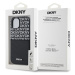 Zadní kryt DKNY PU Leather Repeat Pattern Card Pocket pro Apple iPhone 14, černá