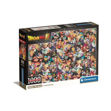 Clementoni 39918 - Puzzle 1000 Impossible Dragon Ball - Compact