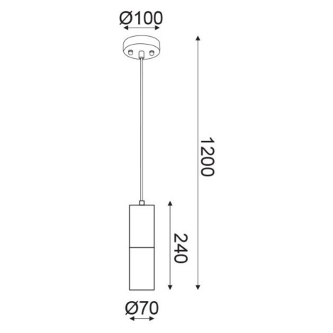 ACA Lighting Style závěsné svítidlo V372581PCBB