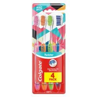 COLGATE Twister Design Edition zubní kartáček měkký 4ks