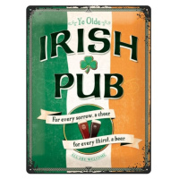 Plechová cedule Irish Pub, (30 x 40 cm)