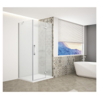 GELCO TRINITY CHROM obdélníkový kout 800x1200 pravý, matné sklo, GT5612-80MR-CH GT5612-80MR-CH