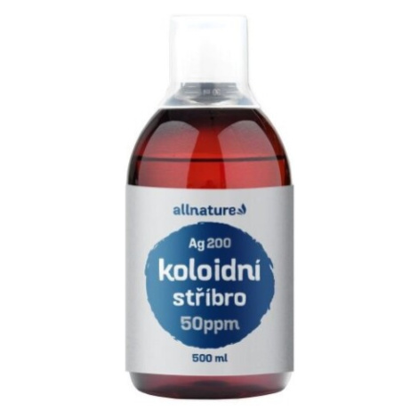 Allnature Koloidní stříbro Ag200 50ppm 500ml