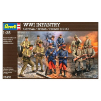 Revell 02451 wwi infantry german, british & french (1914) 1:35