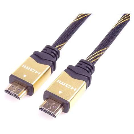 PremiumCord designový HDMI 2.0 kabel, zlacené konektory, 5m