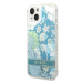 Guess GUHCP14SLFLSN hard silikonové pouzdro iPhone 14 6.1" green Flower Liquid Glitter