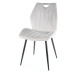 Jídelní židle ORCU světle šedá/černá