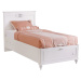 Dětská postel 100x200cm s úložným prostorem ema - bílá