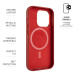 FIXED MagLeather kožený kryt s MagSafe Apple iPhone 14 Pro červený