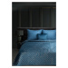 Přehoz na postel MUSIC modrá/zlatá 220x240 cm Mybesthome