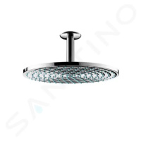 Hansgrohe 27463000 - Hlavová sprcha 240, 1 proud, EcoSmart 9, přívod od stropu 10 cm, chrom