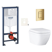 Závěsný wc set do lehkých stěn / předstěnová montáž Grohe Euro Ceramic SIKOGRSEUSCGL0