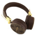 Guess PU Leather 4G Metal Logo BT5.3 Stereo Headphone hnědé