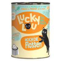 Lucky Lou Adult 6 x 400 g - drůbeží a pstruh