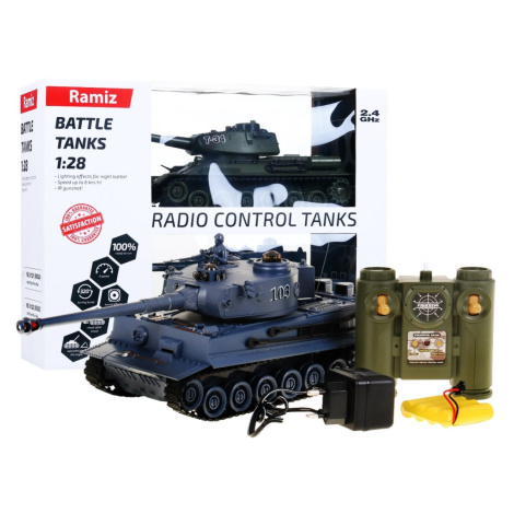 Mamido Tank na dálkové ovládání 2ks RC 1:28 RC