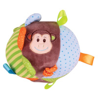 Bigjigs Toys Bigjigs Baby Textilní aktivní koule opička Cheeky