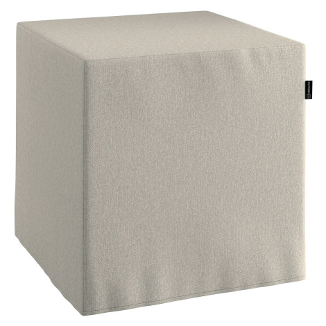 Dekoria Sedák Cube - kostka pevná 40x40x40, béžová melanž, 40 x 40 x 40 cm, Amsterdam, 704-54