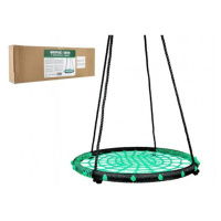 Teddies Houpací kruh zelený 100 cm provazový výplet v krabici 75x26x12cm