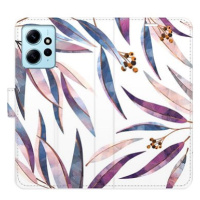 iSaprio flip pouzdro Ornamental Leaves pro Xiaomi Redmi Note 12 5G