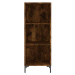 vidaXL Skříň highboard kouřový dub 34,5x32,5x180 cm kompozitní dřevo