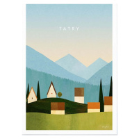 Plakát 50x70 cm Tatry – Travelposter