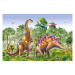 Puzzle Souboj dinosaurů 2x48 dílků