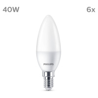 Philips Philips LED svíčka E14 4,9W 470m 2 700K matná 6ks