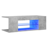SHUMEE s LED osvětlením betonově šedý 90 × 39 × 30 cm