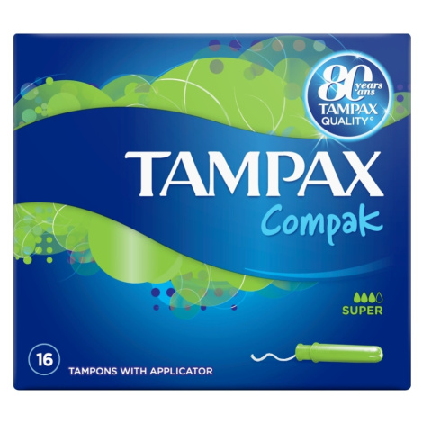 TAMPAX Compak Super Tampony s aplikátorem 16 kusů