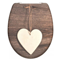 WC sedátko Wood Heart, duroplast, soft close (SCHÜTTE WOOD HEART)
