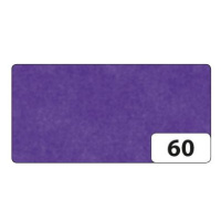 Hedvábný papír 50 × 70 cm, 20 g, 26 listů - barva tmavě fialová