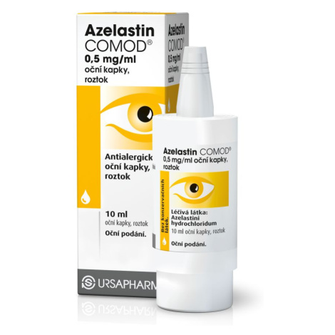 Azelastin Comod 0,5 mg/ml oční kapky, roztok 10 ml