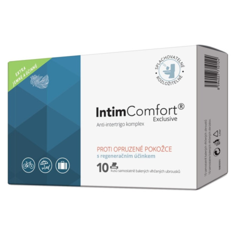 Intim Comfort 10 kapesníčků-anti-intertrigo balsám Simply You Pharmaceuticals