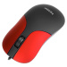 Marvo DMS002RD kancelářská drátová myš černá/červená