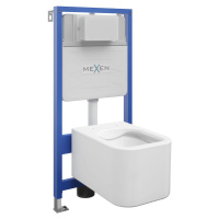 MEXEN/S WC předstěnová instalační sada Fenix Slim s mísou WC Elis, bílá 6103391XX00