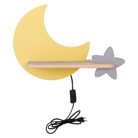 Žluté dětské svítidlo Moon – Candellux Lighting