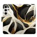 iSaprio flip pouzdro BlackGold Marble pro Samsung Galaxy S24