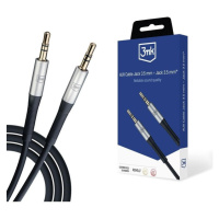 3mk AUX Cable Jack 3,5 mm/Jack 3,5 mm audio kabel, 1m černý