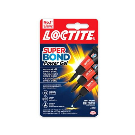 LOCTITE Super Bond Power Gel Mini Trio 3× 1g