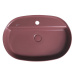 ISVEA INFINITY OVAL keramické umyvadlo na desku, 60x40cm, maroon red 10NF65060-2R