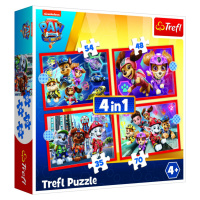 Trefl Puzzle Tlapková patrola ve městě 4v1 (35,48,54,70 dílků) -  Trefl